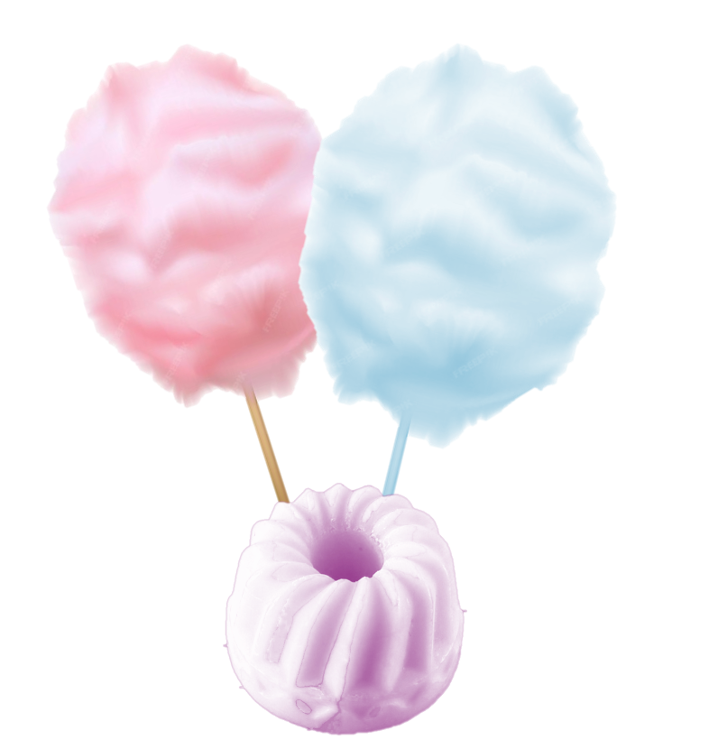 Fondant barbe à papa