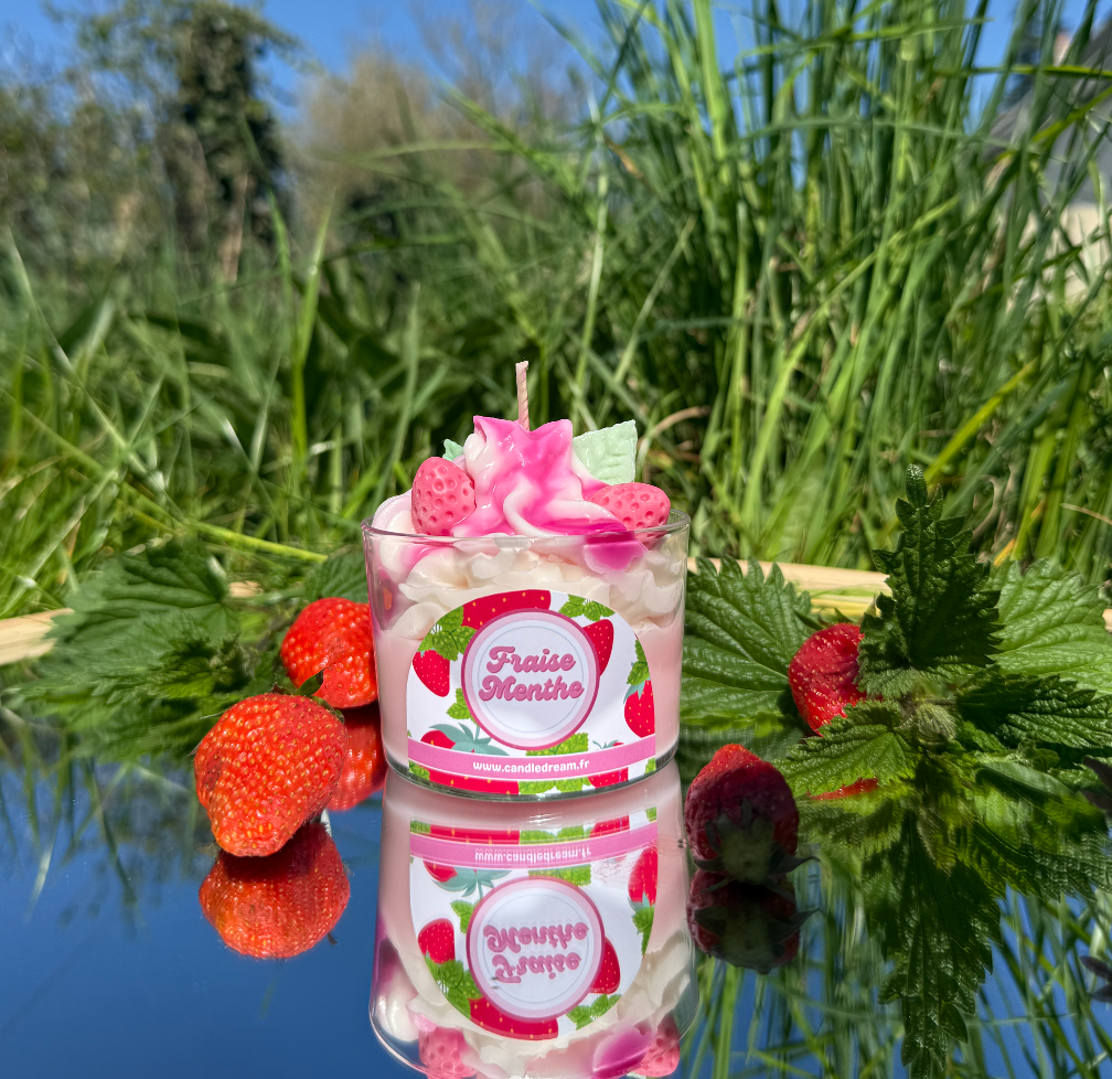 Bougie Fraise menthe