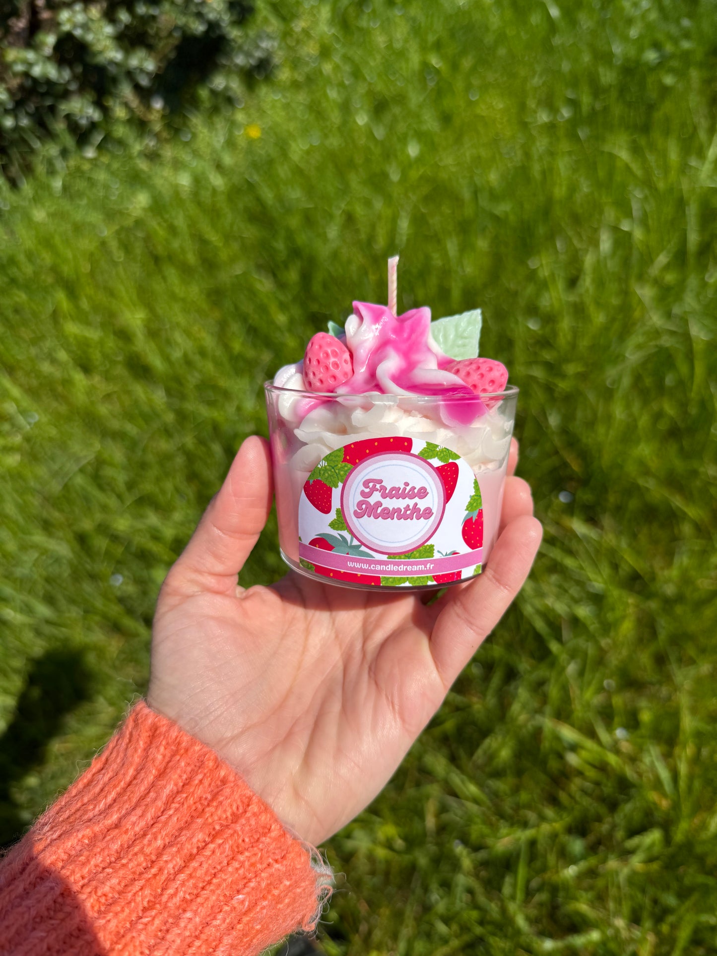 Bougie Fraise menthe