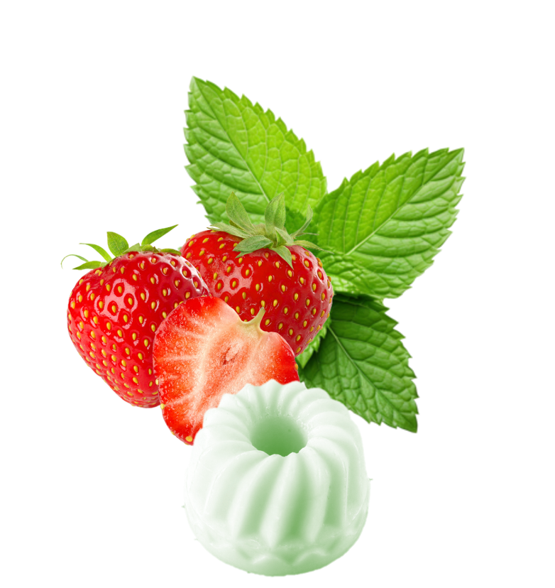 Fondant fraise menthe