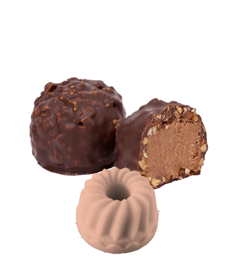 Fondant rocher praliné