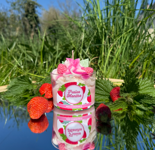 Bougie Fraise menthe