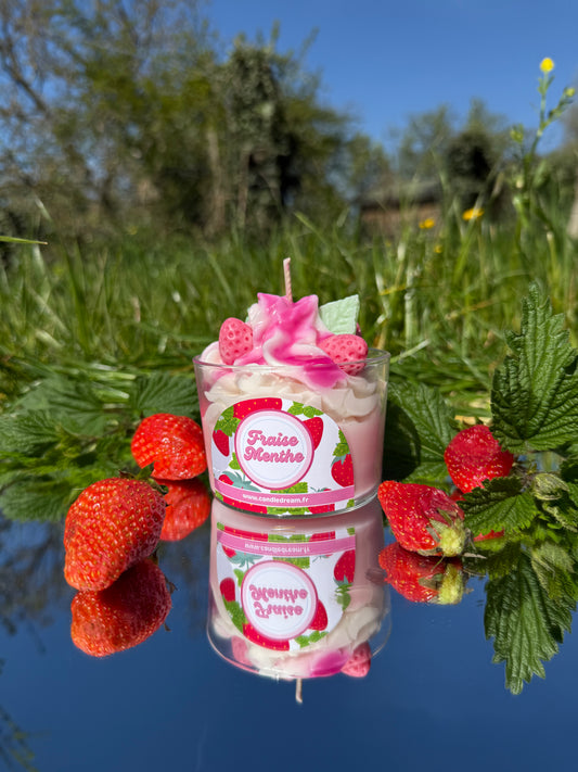 Bougie Fraise menthe