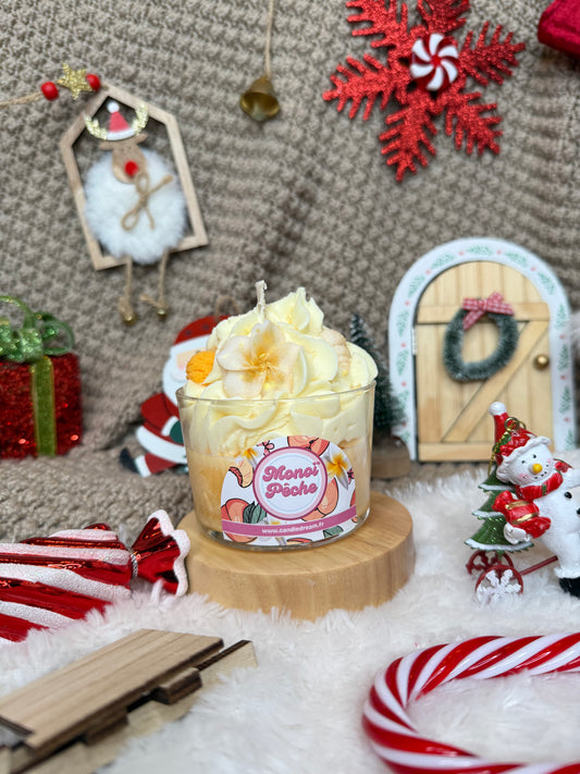 Bougie monoï pêche