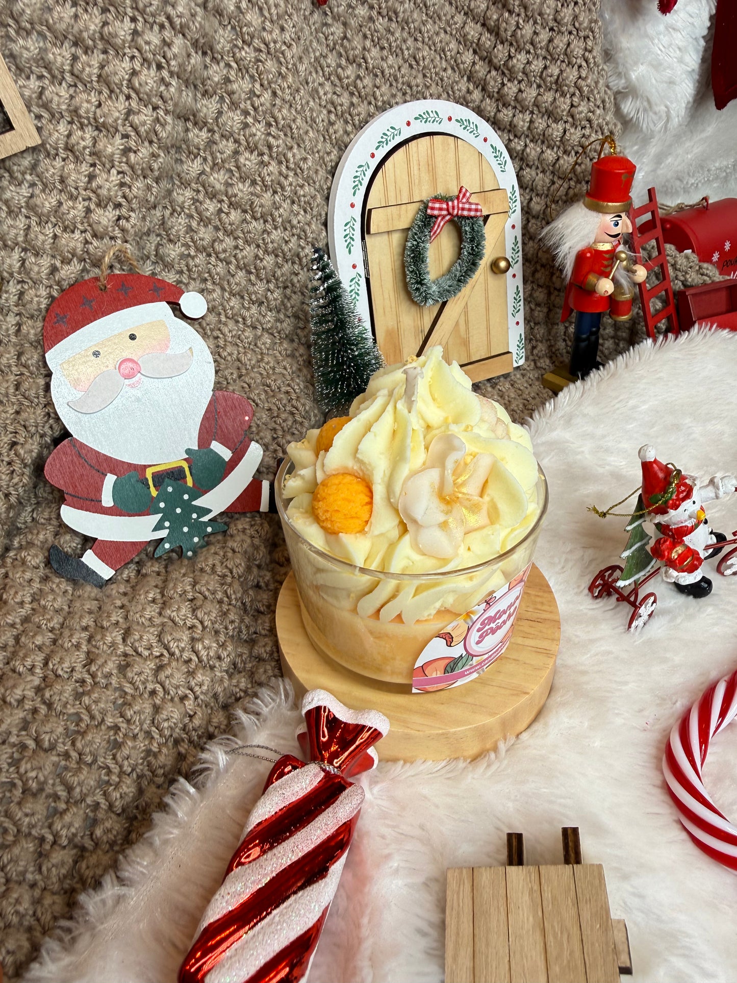 Bougie monoï pêche