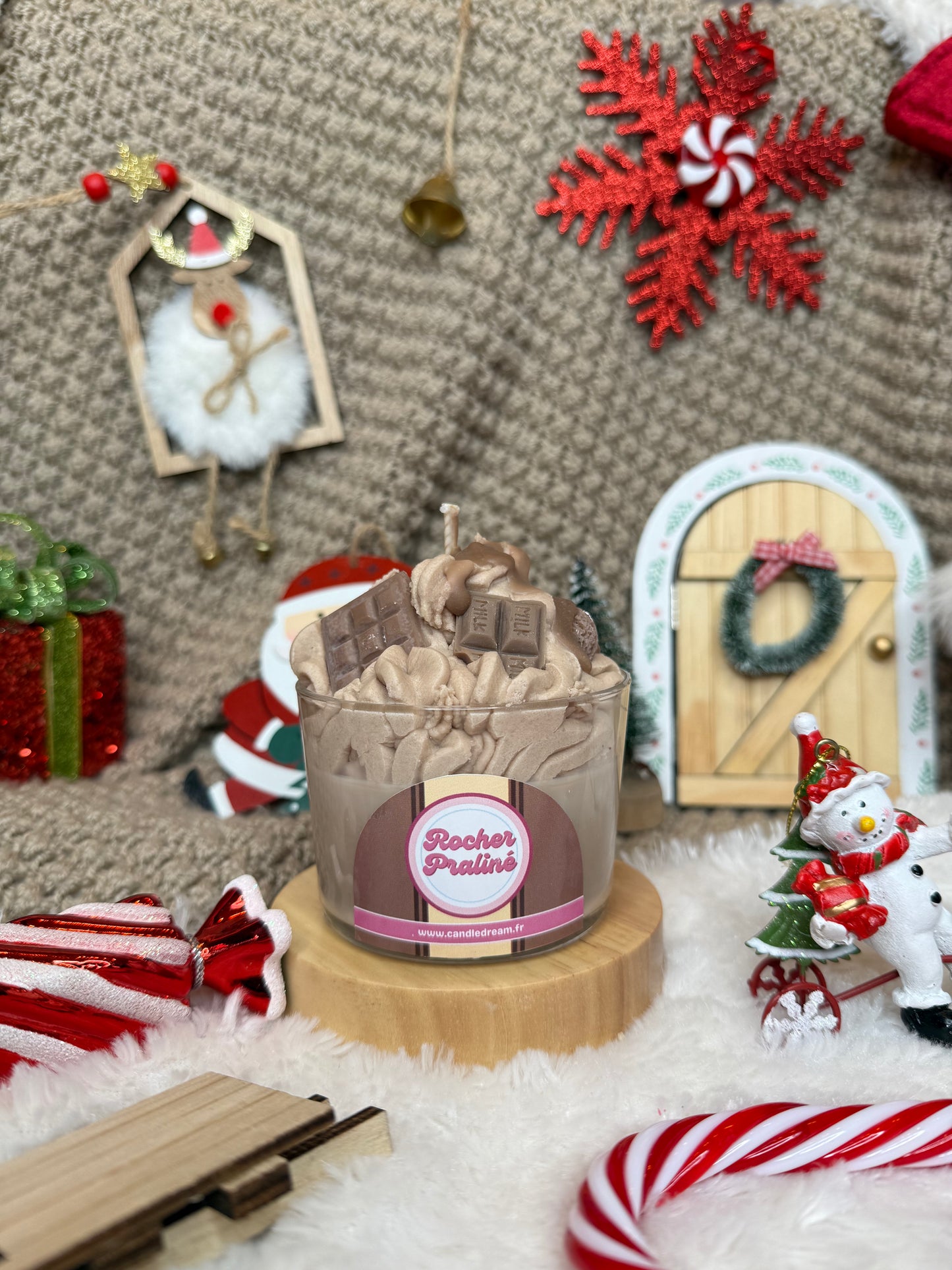 Bougie Rocher praliné