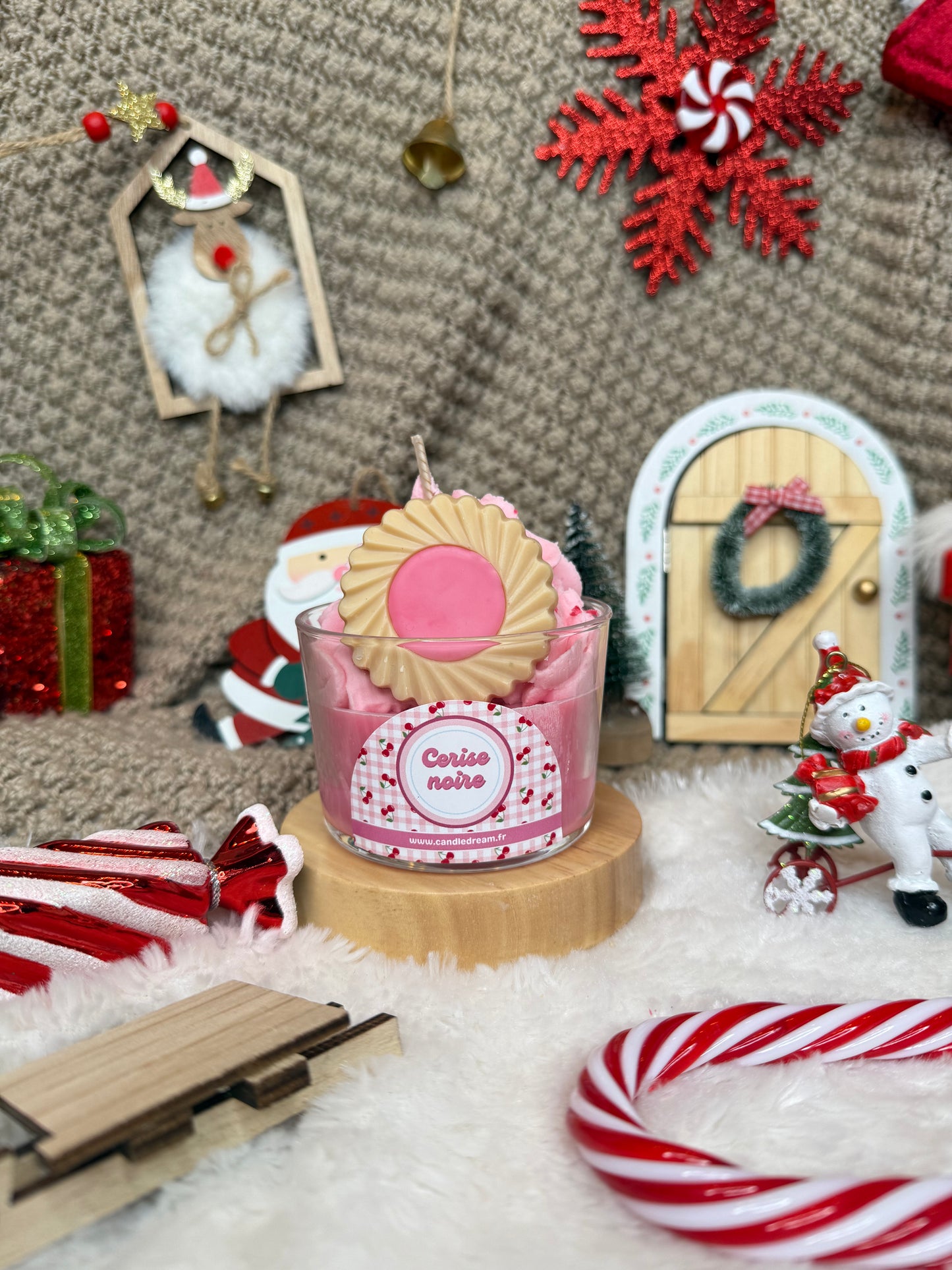 Bougie cerise noire