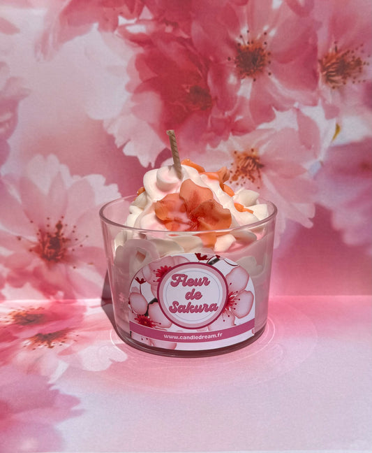 Bougie fleur de Sakura