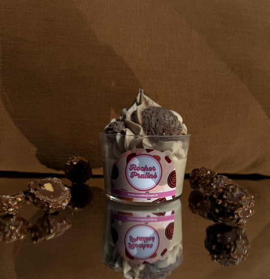Bougie Rocher praliné